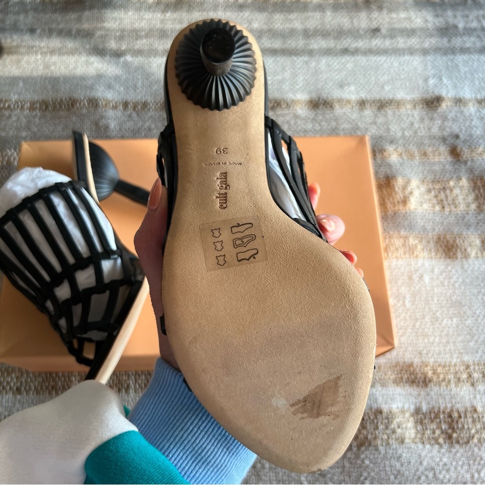 Cult Gaia Ark Sandal in Black, Size 39 (US 9) - Picture 7 of 9